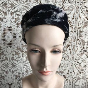 Vintage 1960s Animal Print Faux Fur Pillbox Hat
